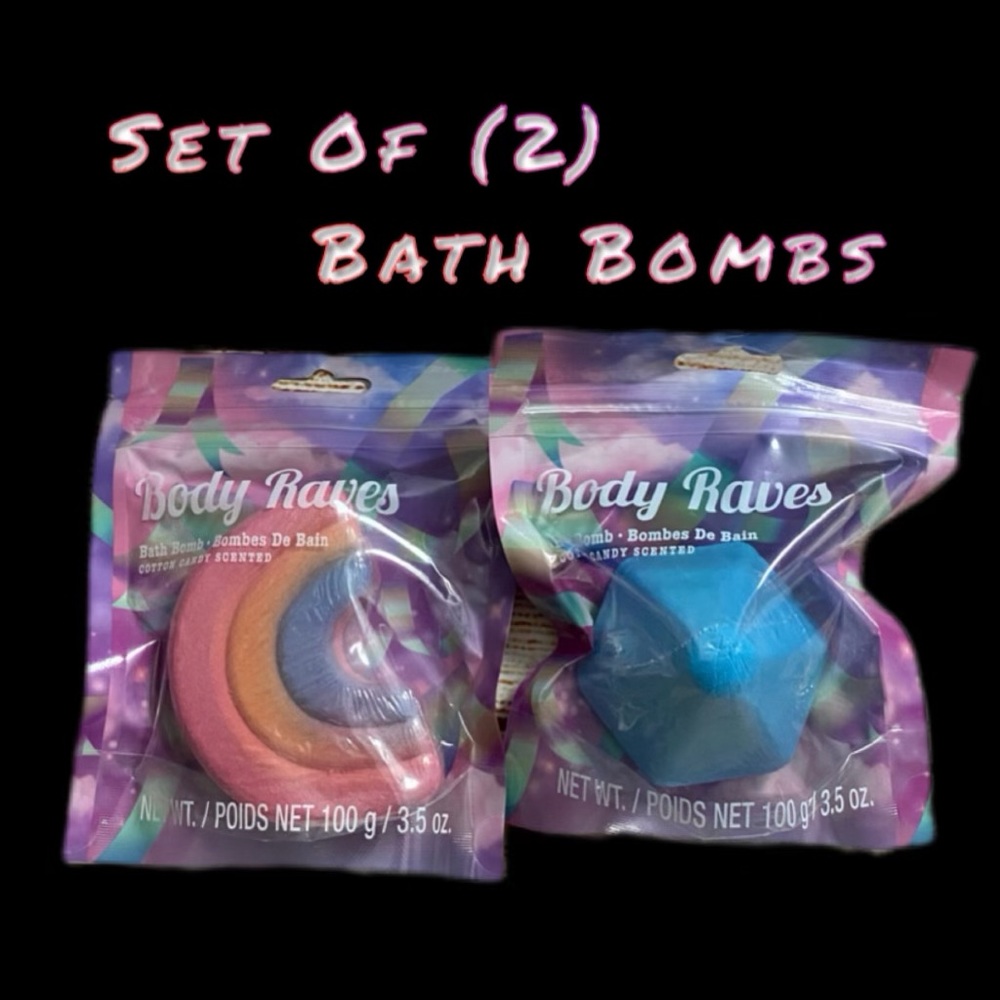 New - Body Raves - Set of (2) Bath Bombs